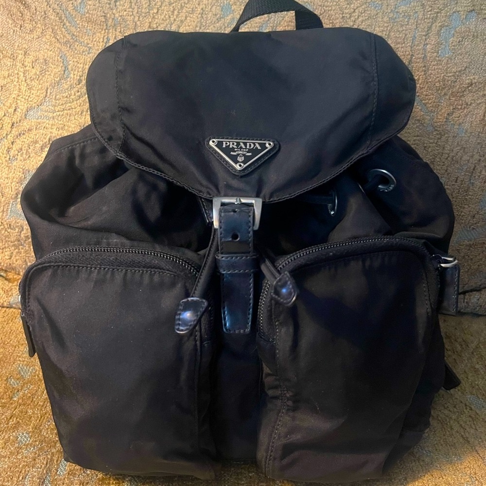 Prada Women’s Tessuto Black Nylon Backpack